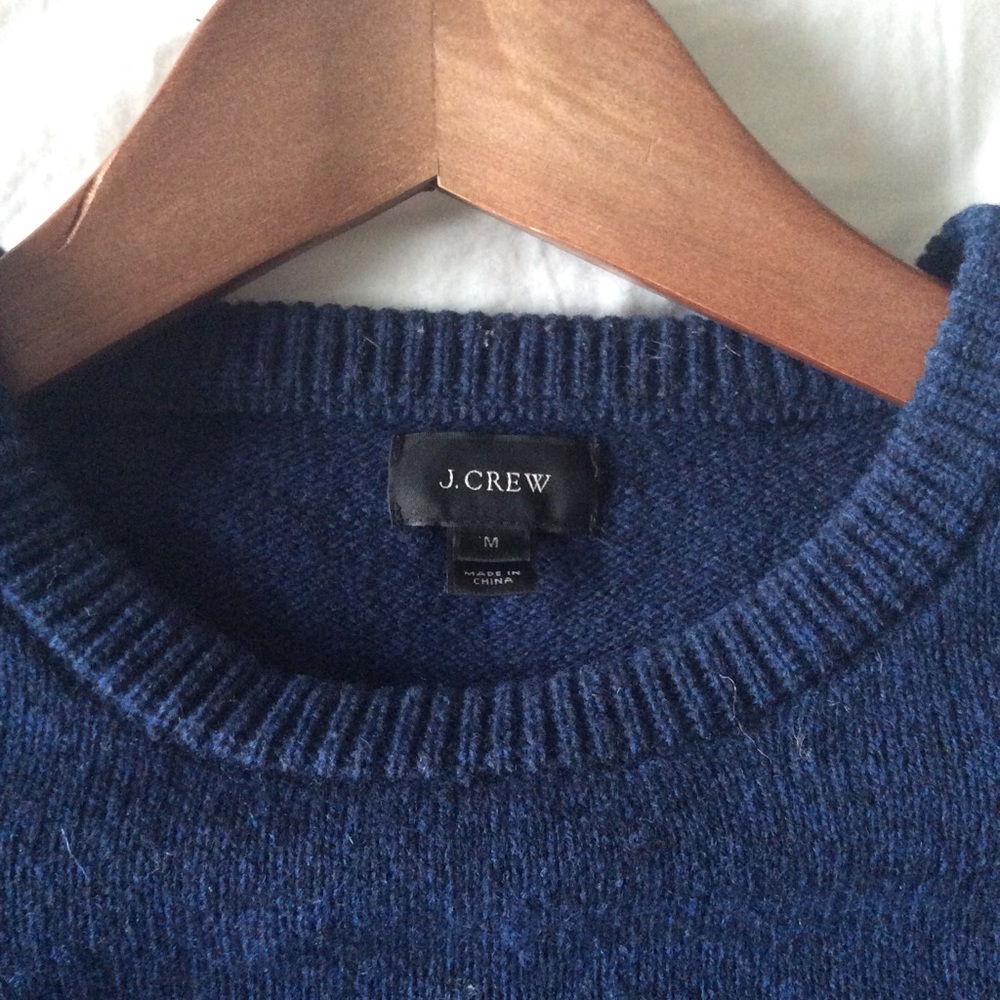 J Crew wool Navy Sweater